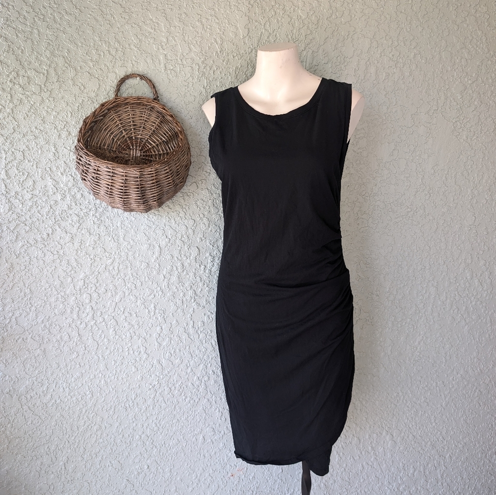 Bobi Los Angeles Supreme Jersey Ruched Bodycon Dress‎ L139557 Womens Size L